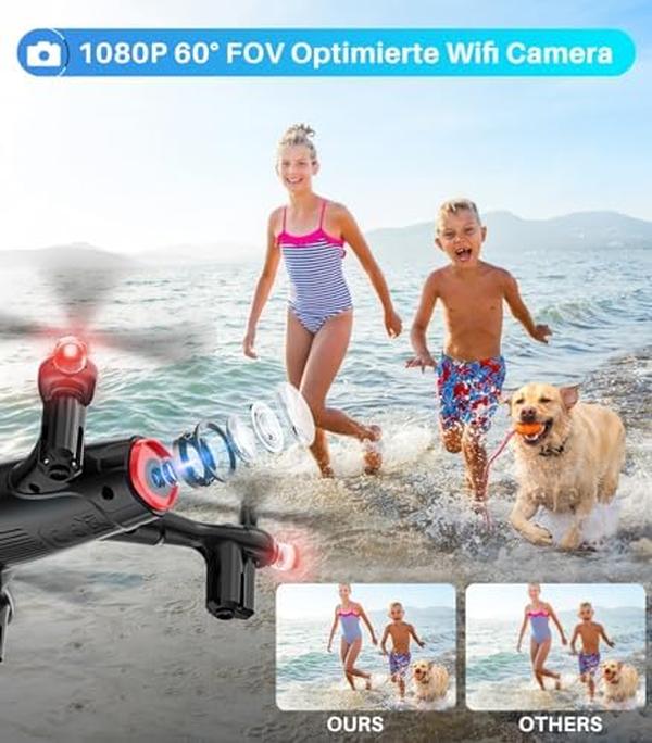 NM56274 X400 Mini Drone with Camera for Adults & Kids HD Wifi FPV Quadcopter with App Control