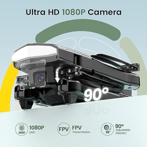 NM56296 Holly Stone Drone with 1080P HD Adjustable Camera for Kids & Adults