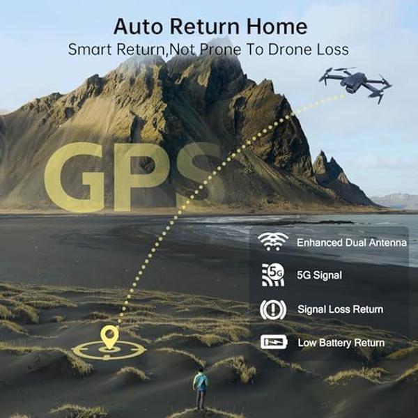 NM56314 X10 GPS Drone with Camera for Adults 4K