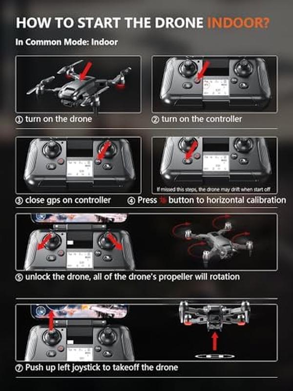 NM56367 ROVPRO RC Quadcopter Drone with 4K Camera for Adults