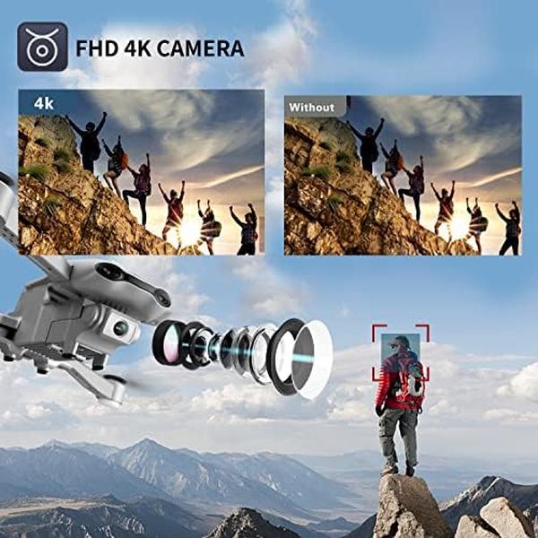 NM56390 4DF3 GPS Drone with 4K Camera for Adults - White