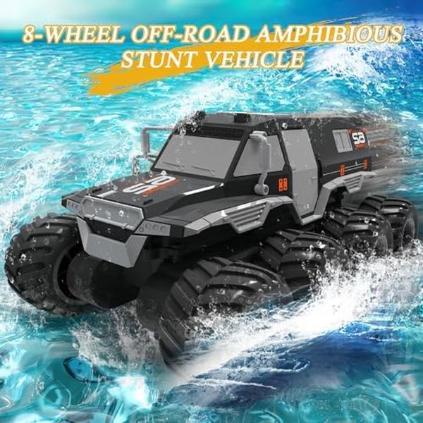 NM56396 8WD 2.4G Remote Control Truck Amphibious Cars