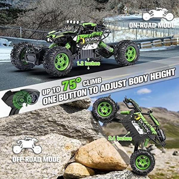 NM56471 1-12 Large RC Cars with Upgraded Lifting Function for Boys - Green