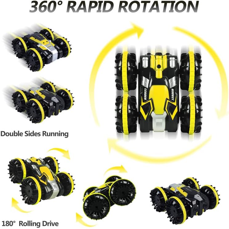 NM56484 5-12 Year Old Boys 2.4 GHz Remote Control Waterproof Monster Truck Stunt Car for Kids
