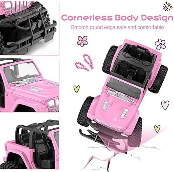 NM56522 1-16 Scale Pink RC Cars with DIY Sticker