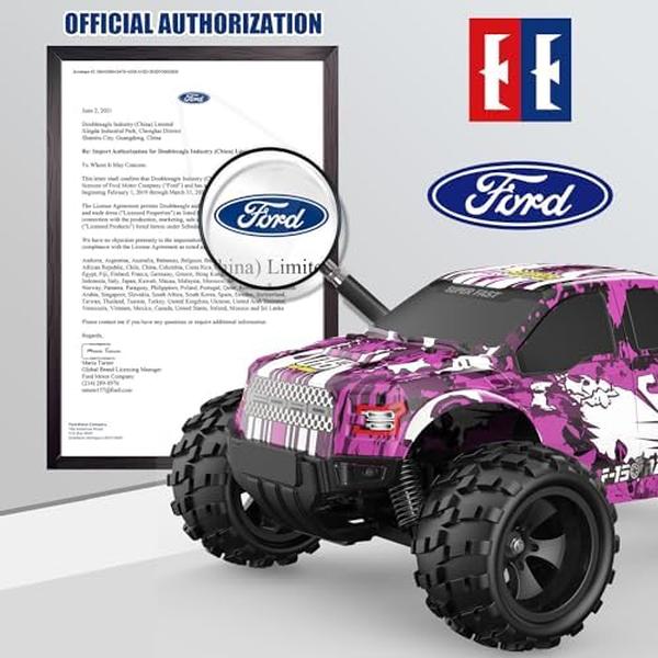NM56527 20kmph E Off Road Remote Control Car with Rechargeable Battery - Pink