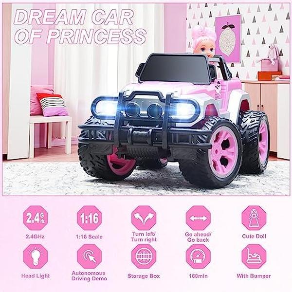 NM56534 Remote Control Car for Girls - Pink