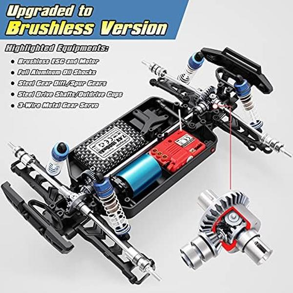 NM56553 1-18 Scale 18859A Brushless Fast RC Cars