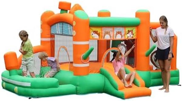 NM56709 House Inflatable Slide Hamster Jumping Castle Kids Bouncy Castle