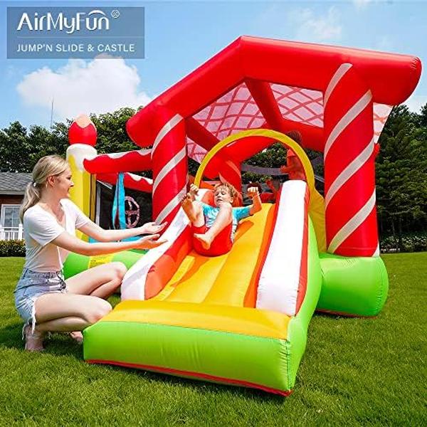 NM56730 Inflatable Bounce House for Kids 5-12 with Slide