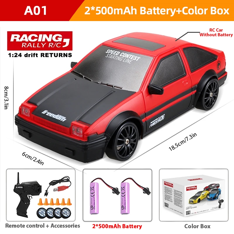 NM62677 2.4G Rc Drift Car With LED Professional 4WD Remote Control Cars GTR  Racing Toys for Children Christmas Gifts