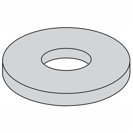 B2101311 Fender Washer - M6 x 18 x 1.6 in. - Grade A - Steel - Zinc CR Plus 3 - DIN 9021B - Pack of 300