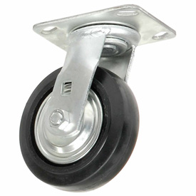 906230 Medium Duty Swivel Plate Caster 5 in. Polyurethane Wheel - 250 lbs