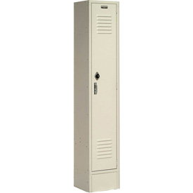 652170TN Paramount Locker Single Tier 12 x 18 x 72 in. 1 Door Assembled, Tan