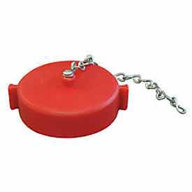 B1246755 Fire Hose Red Hose Cap, 2.5 in. NH - Plastic