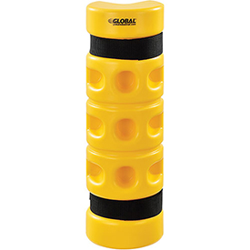799049 Rack Protector, Rack End Mounting, 3 x 3 x 18 in. Opening, Yellow