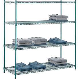 Nexel Green Epoxy Wire Shelving, 60 x 24 x 54 in.