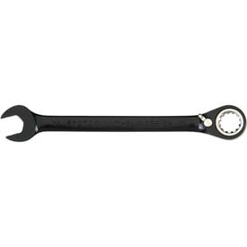 Black Chrome Combination Reversible Ratcheting Wrench, 1.5 in. - Spline