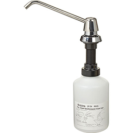 20 oz Liquid & Lotion Soap Dispenser - 6 in. Spout, Chrome