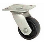 Picture of Casters&#44; Wheels & Industrial Handling 906218 Medium Duty Swivel Plate Caster 3.5 in. Soft Rubber Wheel&#44; 200 lbs