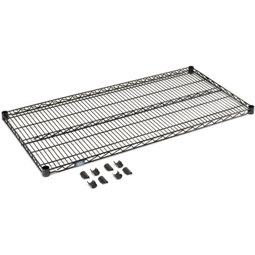 S1430B 30 x 14 in. Black Epoxy Shelf