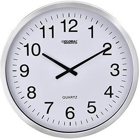 Global Industrial 695321 Oversized Wall Clock, 20 in. - Aluminum