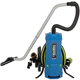 261930 6 qt. HEPA Backpack Vacuum with Tool Kit - 8 Piece - Blue