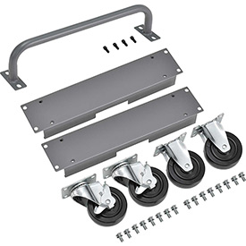 670049 Caster & Handle Kit for 16-Chromebook & Laptop Charging Cabinet, Gray