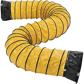 Flame Retardant Flexible Duct 16 ft. for 16 in. Dia. Fan - Yellow & Black