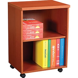 Interion    20" Under Desk Storage Cabinet - Cherry