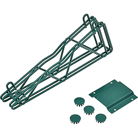 Global Industrial DAB14GZ 14 in. Double Arm Fixed Wall Bracket-Green