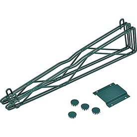 Global Industrial DAB24GZ 24 in. Double Arm Fixed Wall Bracket-Green