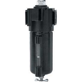 Tri-Star Coalescing Filter, Zinc Bowl, 0.38 in. NPT, 250 PSI - Black