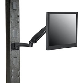 Picture of Global Industries 436946ABK Gas Spring LED & LCD Monitor Wall Mount Arm with VESA Plate&#44; Black