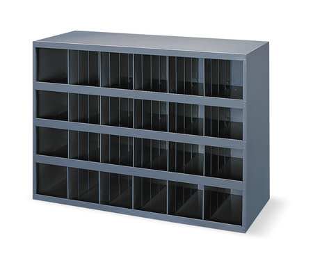 Heavy-Duty Steel Compartment Box Rack - Gray - 20 x 15.75 x 15 in. - Includes 4 Boxes - Durable Design
