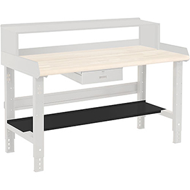 254728BK 60 x 15 in. Workbench Lower Shelf, Black