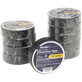 Picture of Shurtape Technologies 184275 Electrical Tape&#44; 0.75 in. x 20 ft. - 7 mil&#44; Black