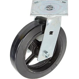 Picture of Casters&#44; Wheels & Industrial Handling 906241 Faultless Swivel Plate Caster 8 in. Mold-On Rubber Wheel