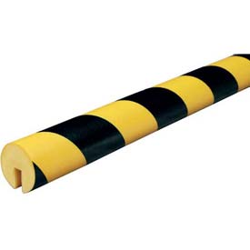 B885536 Knuffi Edge Bumper Guard, Type B, 196.75 x 1.56 in. - Black & Yellow