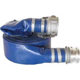 1 in. Discharge Hose Kit - 50 ft., 80 PSI - Blue