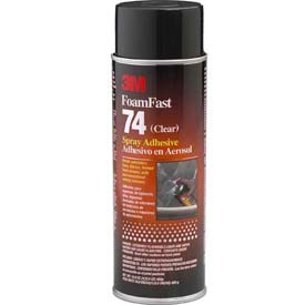 B606599 Foam Fast 74 Spray Adhesive Clear, 24 fl oz Aerosol
