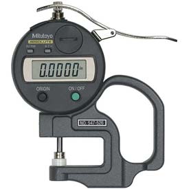 0-.47 in. & 0-12 mm Digimatic Digital Thickness Gage - 0.0001 in. Resolution