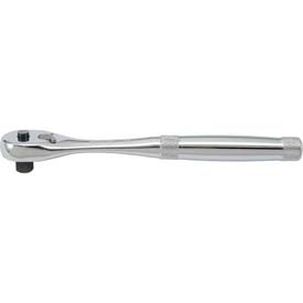 0.5 in. Drive Full Polish Chrome Premium Quick-Release Pear Head Ratchet, 10.5 in.