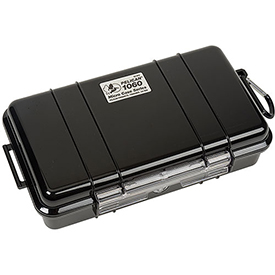 B2102334 Watertight Micro Case with Liner, 9.38 x 5.56 x 2.63 in. - Black