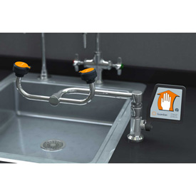 Picture of Guardian Equipment 436620 Eye & Face Wash&#44; Deck Mounted&#44; 90-Degree Swivel&#44; Right Hand Mounting