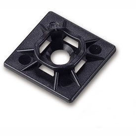501611 1 x 1 in. Mounting Base, UV Black - Pack of 100