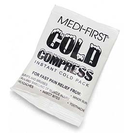 MEDI-FIRST 7241M Instant Cold Pack, White, 6In. x 4In.