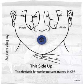 CPR Shield,Adult,Child,Clear,2 Pieces