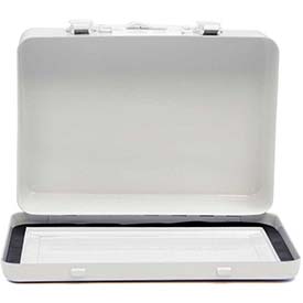 B2223393 First Aid 16 Unit Empty Metal Case, 9 x 6 x 2 in., White