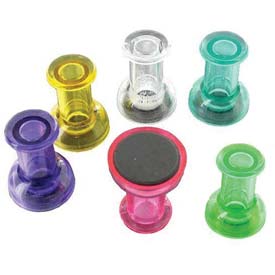 Bi-Silque Visual Communication Products B1400757 MasterVision Magnetic Push Pins, 0.75 in., Assorted Color - 6 Count